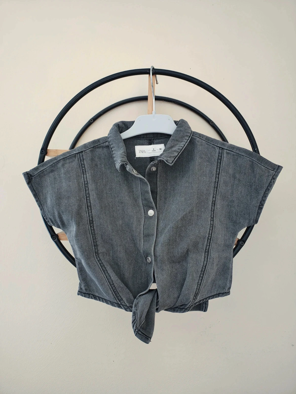 2 ans chemise a noeud été zara 92 cm